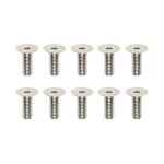 画像: 【ネコポス対応】YOKOMO(ヨコモ)/ZC-F38SH-10/MS2.0 アルミシャーシ用 高精度切削 FH ソケットスクリュー120度 M3×8mm(10本入)