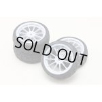 画像: 【ネコポス対応】YOKOMO(ヨコモ)/ZR-144TPM2/ミディアムナロー ラジアルタイヤ タイプY(4本入)プリマウント接着済み 11本スポークホイール(グレー)