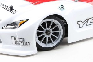 画像2: 【ネコポス対応】YOKOMO(ヨコモ)/ZR-144TPM2/ミディアムナロー ラジアルタイヤ タイプY(4本入)プリマウント接着済み 11本スポークホイール(グレー)